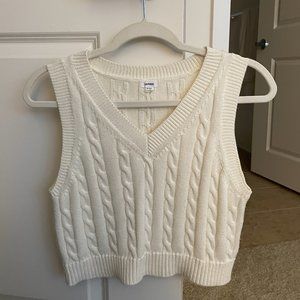 Cable Knit Sweater Vest